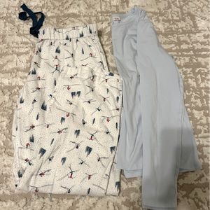 Knit ski long sleeve pajama set